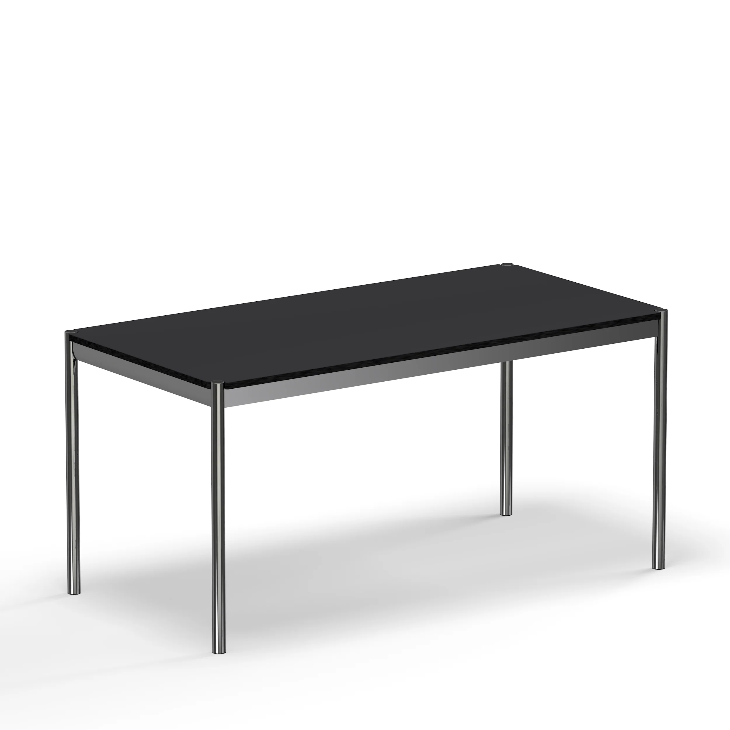 USM Haller table black linoleum (T59) - Image 3