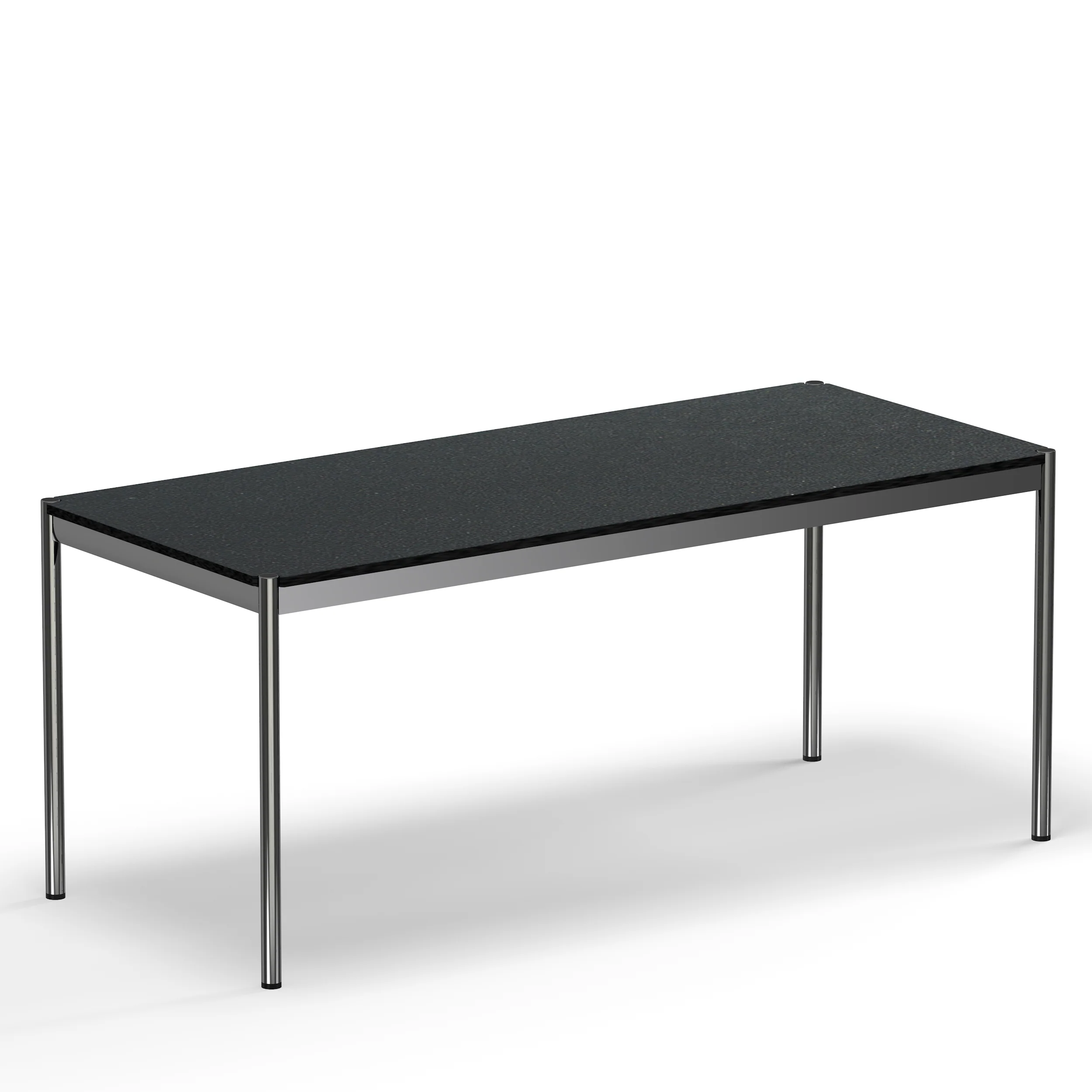 USM Haller table black linoleum (T69) - Image 3