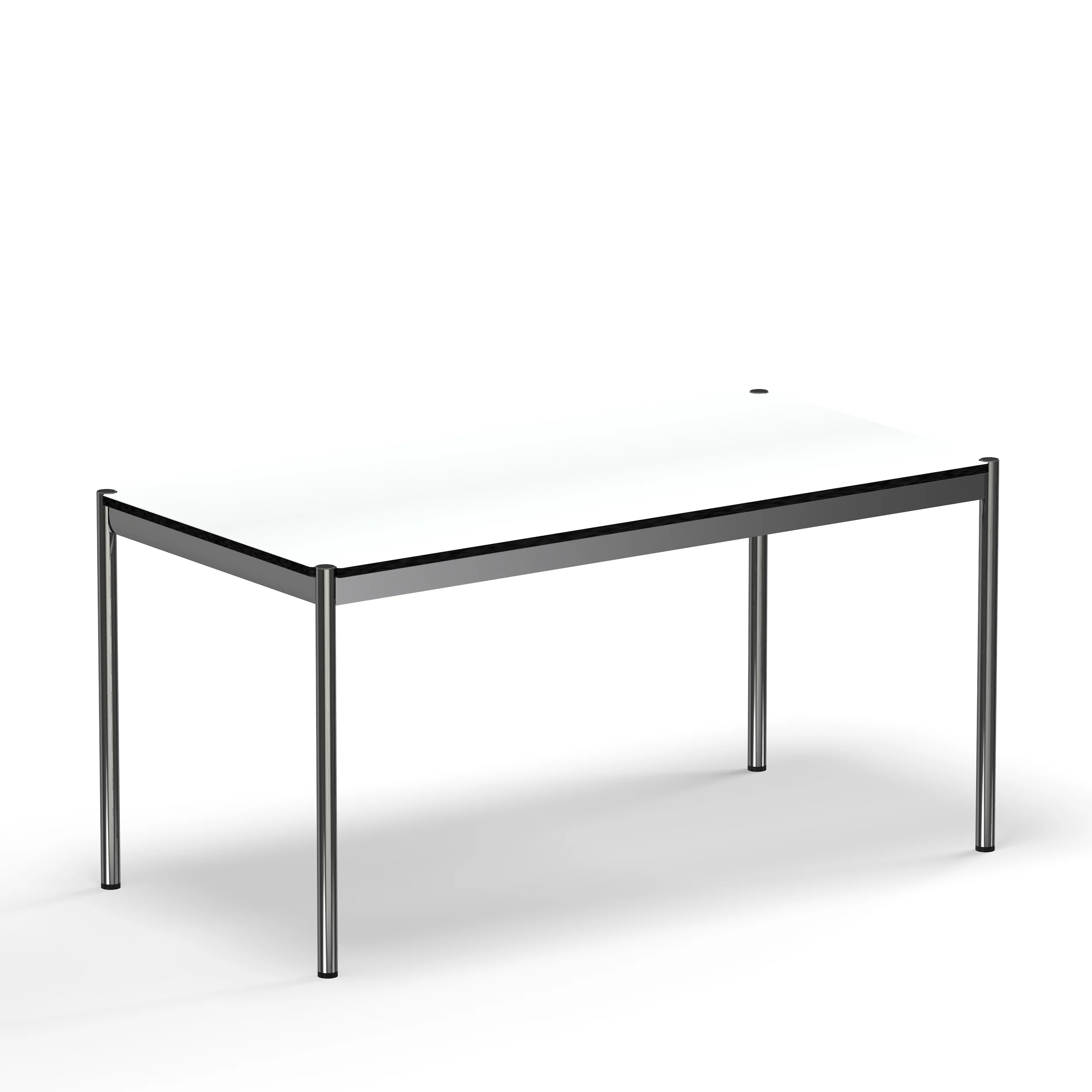 USM Haller table pearl gray white laminate (T59) - Image 3